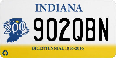 IN license plate 902QBN