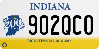 IN license plate 902QCO