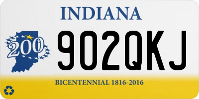 IN license plate 902QKJ