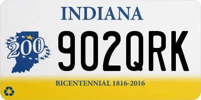 IN license plate 902QRK
