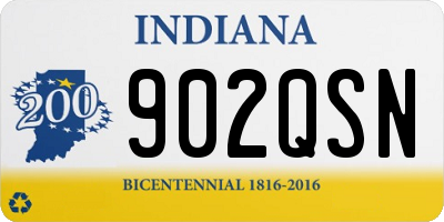 IN license plate 902QSN