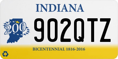 IN license plate 902QTZ
