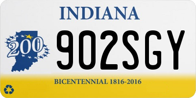 IN license plate 902SGY