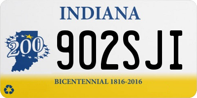 IN license plate 902SJI