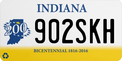 IN license plate 902SKH