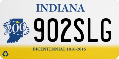 IN license plate 902SLG