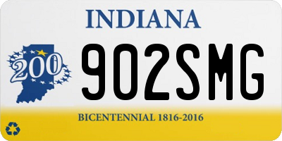 IN license plate 902SMG