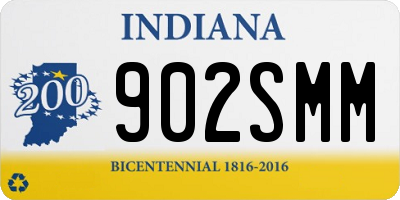 IN license plate 902SMM