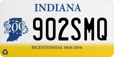 IN license plate 902SMQ