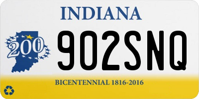 IN license plate 902SNQ