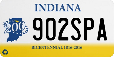 IN license plate 902SPA
