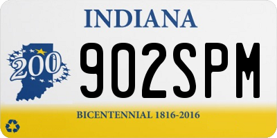 IN license plate 902SPM