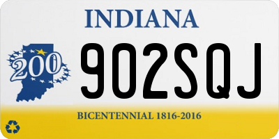IN license plate 902SQJ