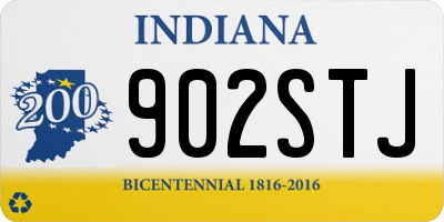 IN license plate 902STJ
