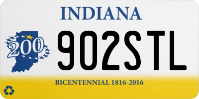 IN license plate 902STL
