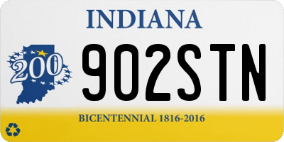 IN license plate 902STN
