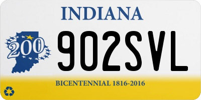 IN license plate 902SVL