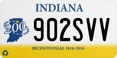 IN license plate 902SVV