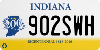IN license plate 902SWH