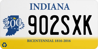 IN license plate 902SXK
