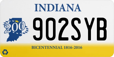 IN license plate 902SYB