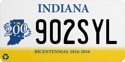 IN license plate 902SYL