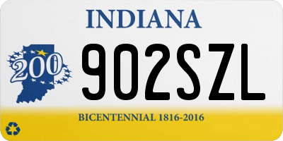 IN license plate 902SZL