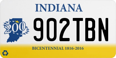 IN license plate 902TBN
