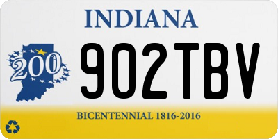 IN license plate 902TBV