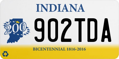 IN license plate 902TDA