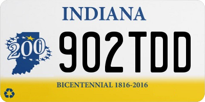 IN license plate 902TDD