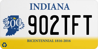 IN license plate 902TFT