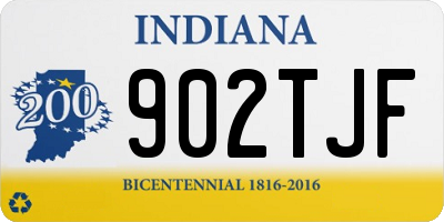 IN license plate 902TJF