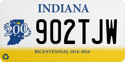 IN license plate 902TJW