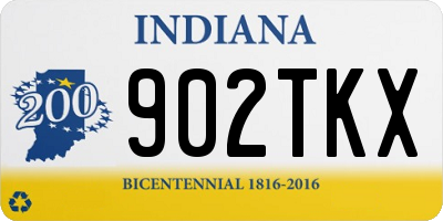 IN license plate 902TKX