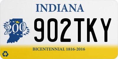IN license plate 902TKY
