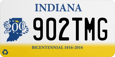 IN license plate 902TMG