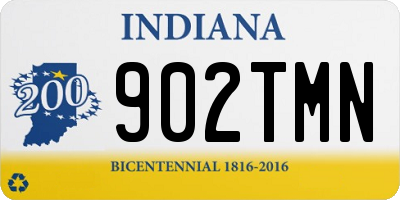 IN license plate 902TMN