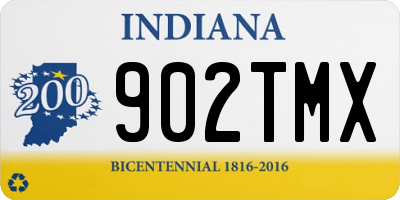 IN license plate 902TMX