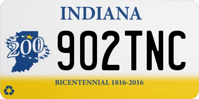 IN license plate 902TNC