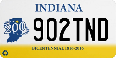 IN license plate 902TND