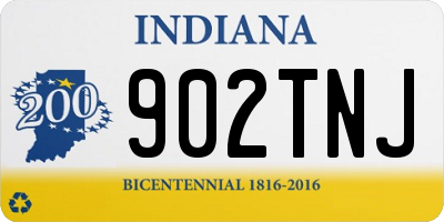 IN license plate 902TNJ