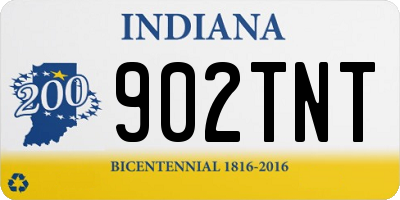 IN license plate 902TNT
