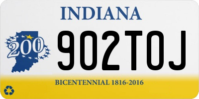 IN license plate 902TOJ