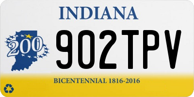 IN license plate 902TPV