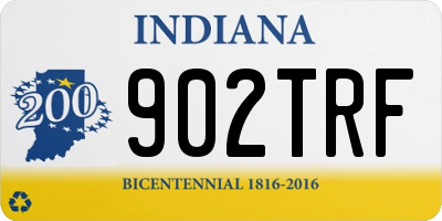 IN license plate 902TRF