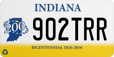 IN license plate 902TRR