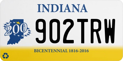 IN license plate 902TRW