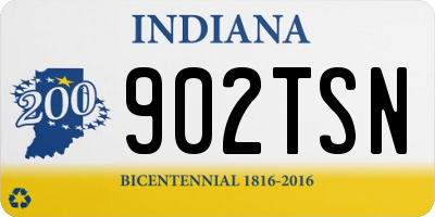 IN license plate 902TSN