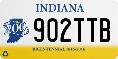 IN license plate 902TTB